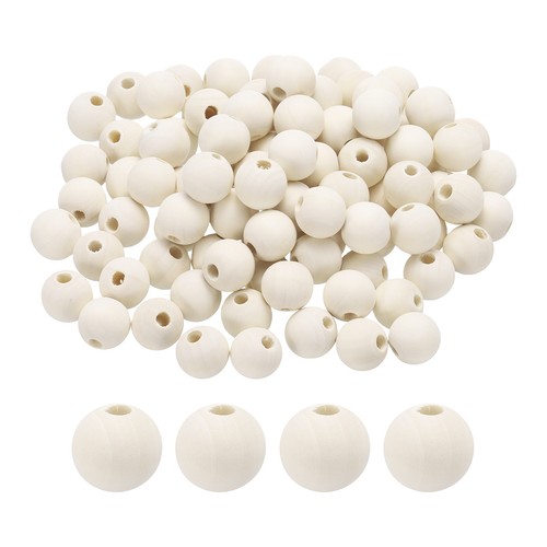 100pcs perline legno - 100pcs, in