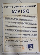 Manifesto PCI Partito