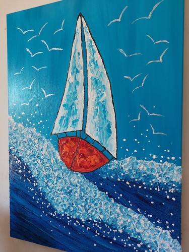 Quadro moderno dipinto mano - a,