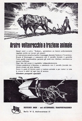 Pubblicita 1954 aratro - pubblicita',