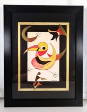Quadro astratto uccellino