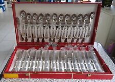 Gottinghen Servizio Posate 75 Pezzi - 1969 Laminato In Oro Zecchino Nuovo  