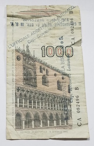 1982 banca italia italy - 1982,