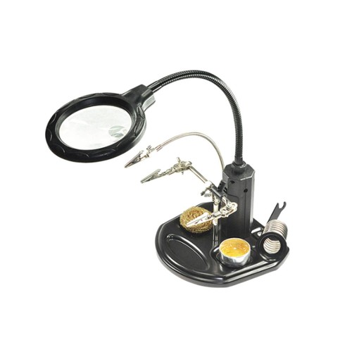 Lente ingrandimento con - lente, luce