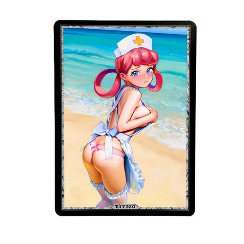 Nurse joy waifu anime card - anime,