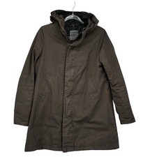 Dunderdon J35 Giacca con Cappuccio Parka Utility 100% Cotone Uomo Marrone Medio Outdoor