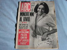 MARIA GRAZIA BUCCELLA COVER RIVISTA ABC 1965 ITALIAN MAG