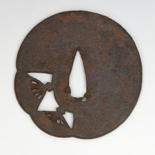 Antica tsuba giapponese in