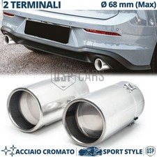 2 TERMINALI Scarico TONDI Auto