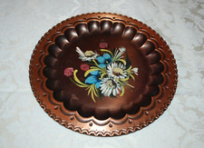 Copper Wall Plate with Floral