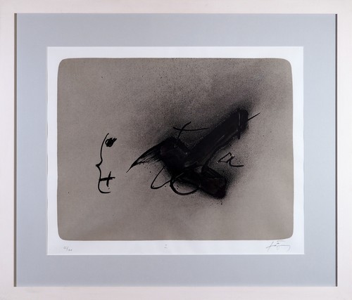 Tapies litografia autografata - litografia,