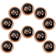  10 Pcs Bottoni in Metallo Per