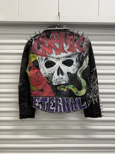 Giacca moto vintage punk - vintage, pelle
