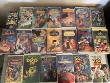 Lot of 20 Disney VHS Tapes -