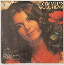 JODY MILLER Good News Vinyl Lp White Label PROMO 1973 Epic Record KE-32386