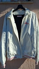 Giubbino a vento uomo taglia L bianco Prada X Luna Rossa bordini rossi caldo