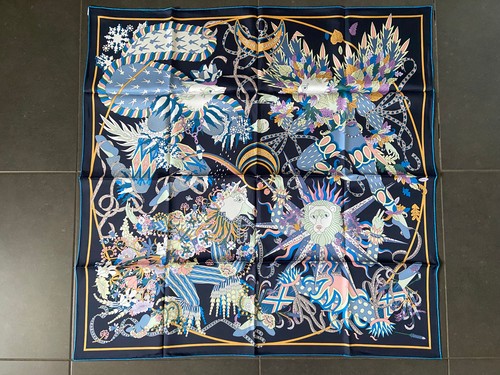 Foulard carré hermès soie - foulard,
