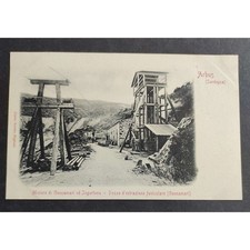Cartolina Arbus - Sardegna - Miniere di Gennamari ed Jngurtosu - Pozzo