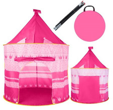 Tenda da Gioco per Bambini Bambina Rosa Cameretta Giardino Esterno Pieghevole