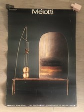 MANIFESTO FAUSTO MELOTTI MOSTRA 68X98 CM TORINO ELECTA POSTER ARTE