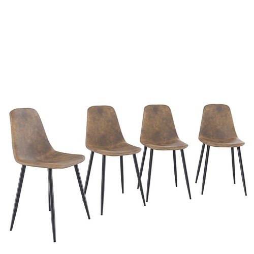 Set sedie ecopelle con - 4,