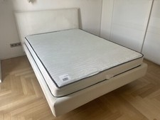LETTO ALLA FRANCESE IN PELLE CON MATERASSO