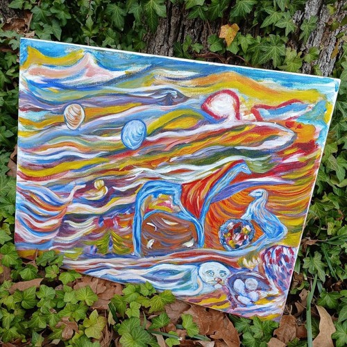 Quadro arte popolare - , originale