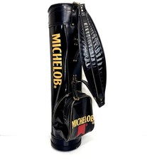 Borsa vintage Michelob Golf in pelle con copertura antipioggia 3 vie
