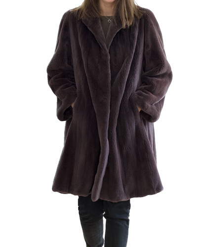 Saga visone cappotto - cappotto, vera