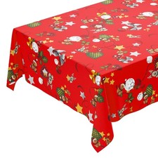 Tovaglia Cucina Natalizia Cerata Antimacchia Moderna Copritavolo Stelle Cuori