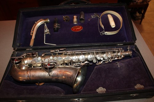 Sax alto vintage 1925 king - vintage,