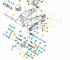 STRISCIA SCORRI CATENA CRUNA PATTINO YAMAHA FZR 1000 1989-1995 3GM221510000