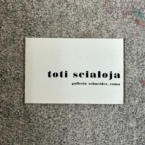 Toti scialoja roma - toti, galleria