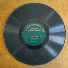 Disco zonofono 78 rpm 10" Alla