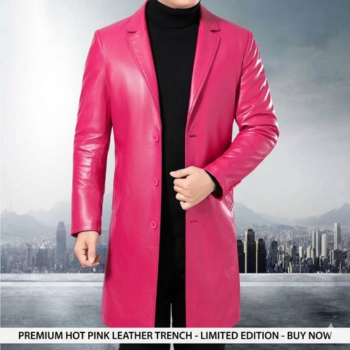 Cappotto trench pelle - , rosa