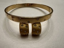 Vtg swarovski brushed gold - vtg,