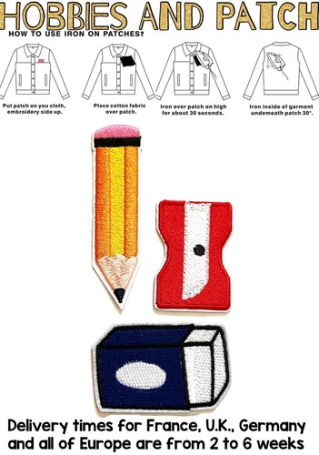 Set patch materiale scuola - materiale,