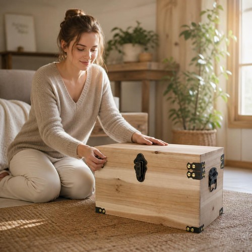 Baule legno stile - stile, retrò