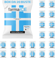 GHIACCIO SECCO ISTANTANEO BUSTA 20 PEZZI, Buste Ghiaccio Secco Medico Farmaice, 