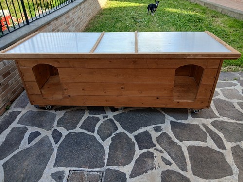 Cuccia doppia porta legno - porta,