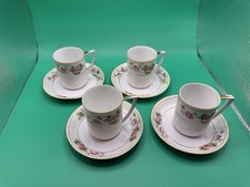 Set 4 tazze e piattini vintage