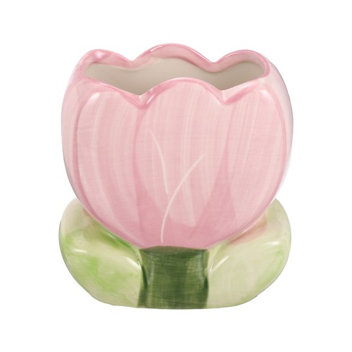 Ceramic flower pen holder - ceramic,