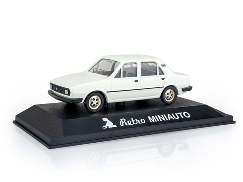 Retro miniauto bianco - retro, 1