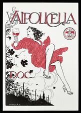 VALPOLICELLA poster manifesto affiche Vino Vino Uva Vigna Milo Manara A41