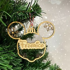 Pallina natale legno - di,