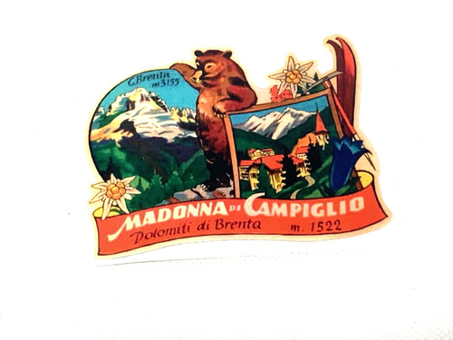 Adesivo madonna campiglio - di,