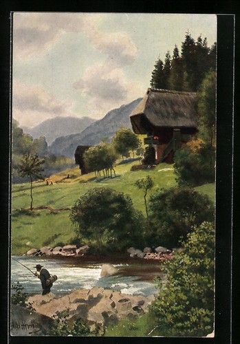 Cartolina artista heinrich - cartolina, d'artista