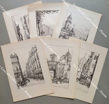 CAMPANIA - NAPOLI. Antonio Carbonati (Mantova 1893 - Roma 1956). Sei vedute.