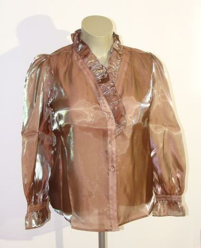 Camicia trasparente marrone - camicia,
