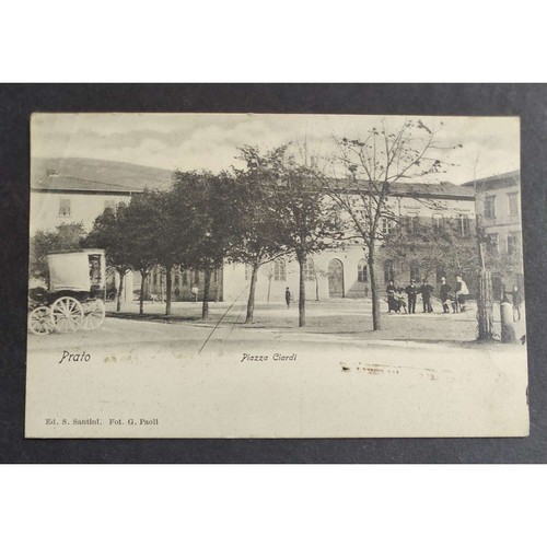 Cartolina prato piazza - prato,